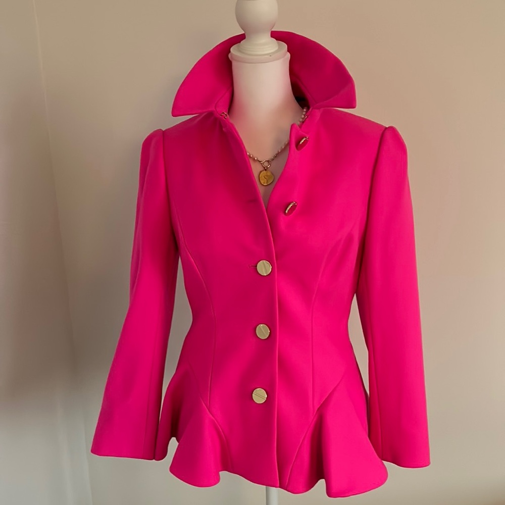 Ted Baker London peplum wool and cashmere coat